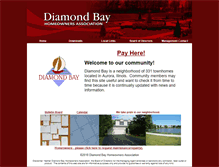 Tablet Screenshot of diamondbayhoa.org